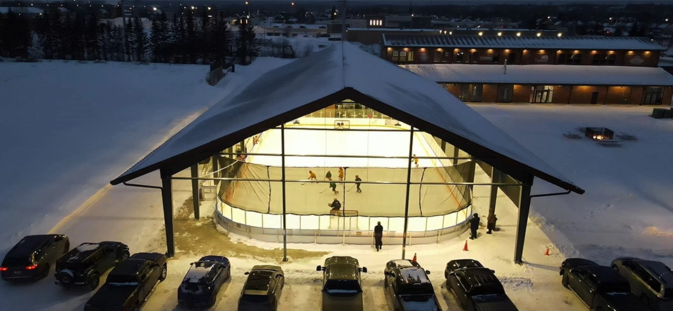 THE RINK FROM ABOVE