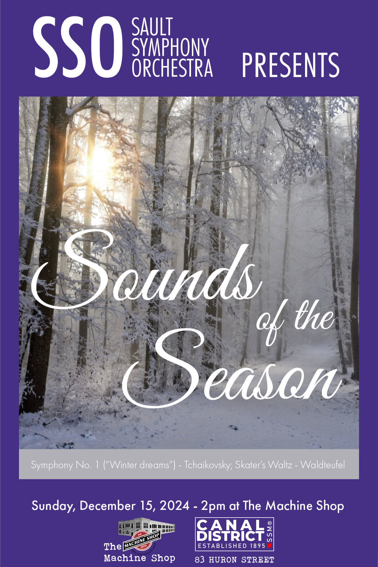 Sault Symphony Orchestra Presents SOUNDS OF THE SEASON - December 15